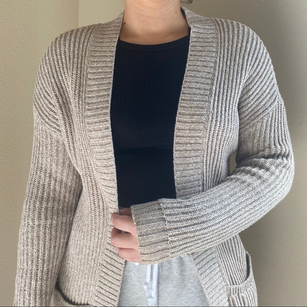 Express Beige Cardigan - Picture 2 of 12